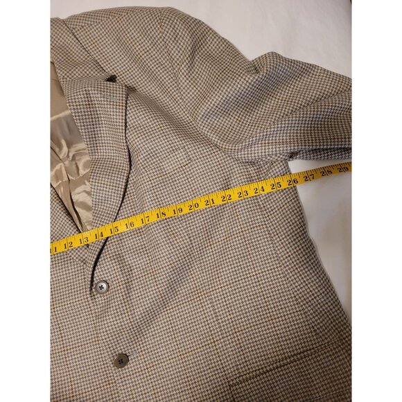 REPP Mens sz 50 Houndstooth Wool Sport Coat Blazer Preppy Classic Office Prof - Picture 2 of 7